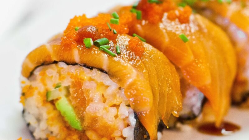 Zesty Salmon Sushi Roll Recipe