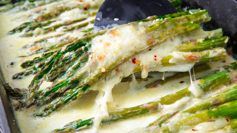 Cooked Cheesy Asparagus Recipe