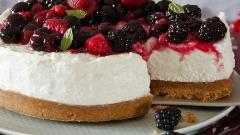 Blended Berry Cheese Cake Recipe