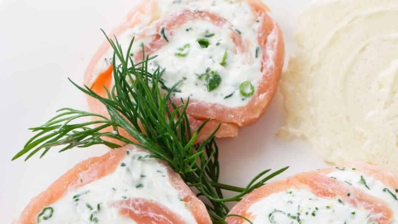 Salmon and Cream Cheese Pinwheels Recipe